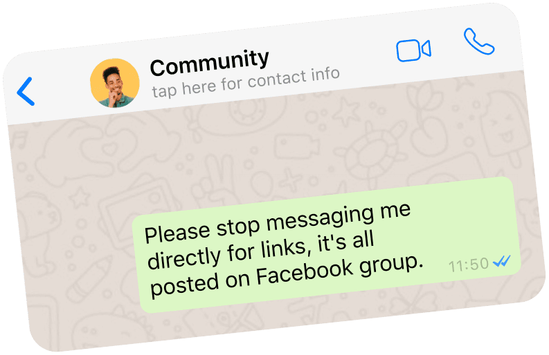WhatsApp message